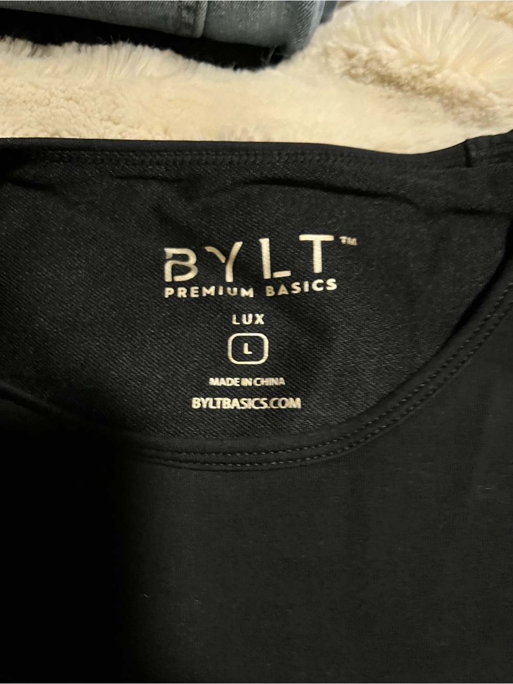 BYLT Premium Basics Lux Tee in Black